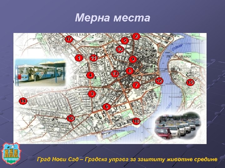 Mерна места Град Нови Сад – Градска управа за заштиту животне средине 