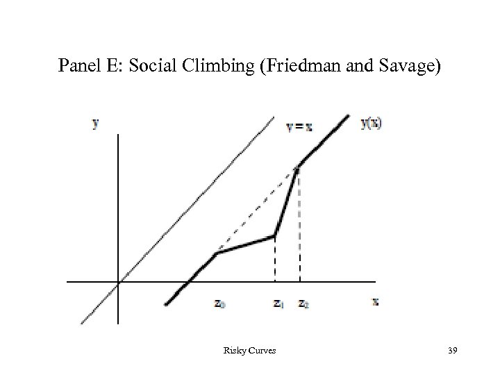 Panel E: Social Climbing (Friedman and Savage) Risky Curves 39 