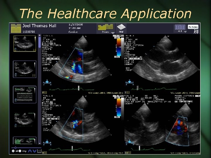 The Healthcare Application Screenshot of Web. Station 