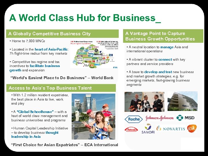 A World Class Hub for Business_ A Globally Competitive Business City • Home to