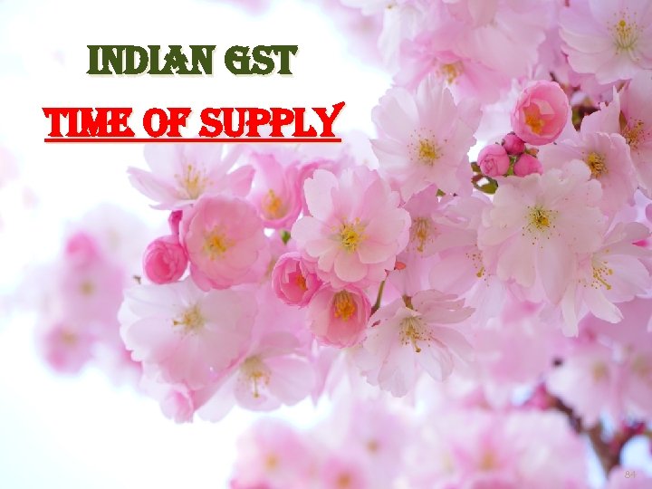 in. Dian gs. T Ti. Me OF s. UPPLY 84 