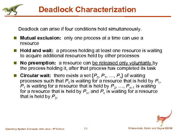 necessary conditions for deadlock in os