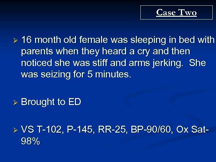 Case Based Peds In Your Ed My Kid