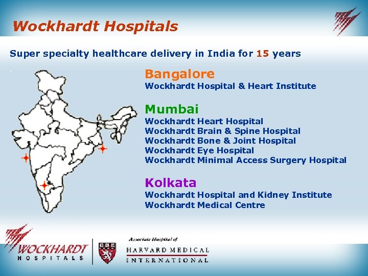 Wockhardt Hospitals Super specialty healthcare delivery in India for 15 years Bangalore Wockhardt Hospital