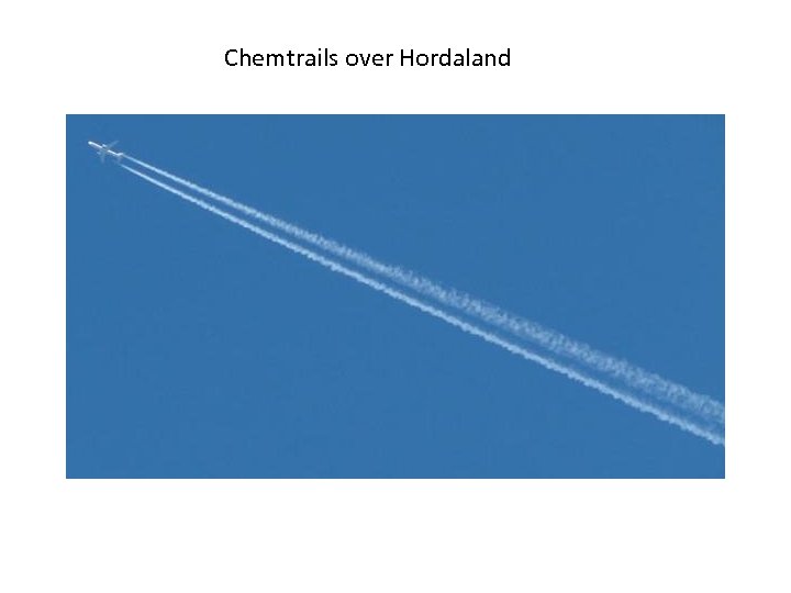 Chemtrails over Hordaland 