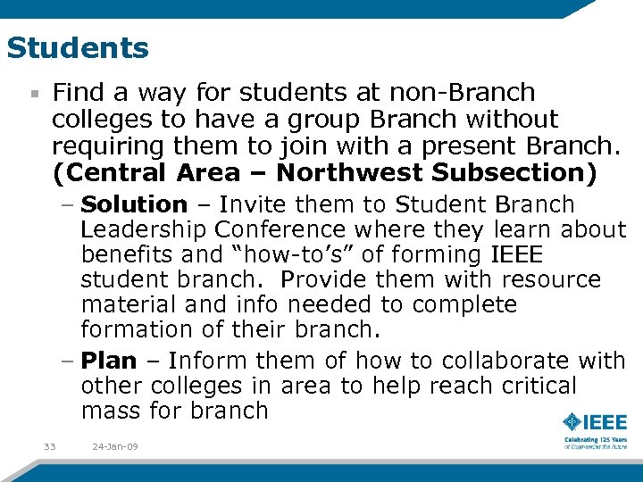 Students Find a way for students at non-Branch colleges to have a group Branch