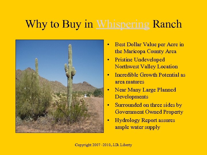 Why to Buy in Whispering Ranch • Best Dollar Value per Acre in the