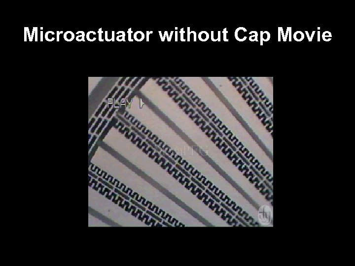 Microactuator without Cap Movie 