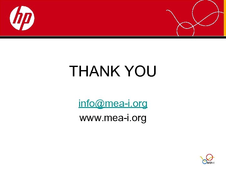 THANK YOU info@mea-i. org www. mea-i. org MEA-I 