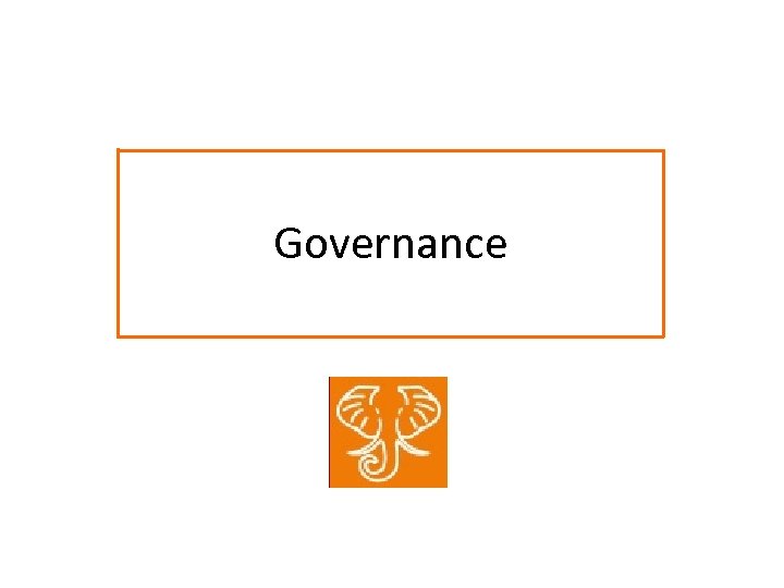 Governance 