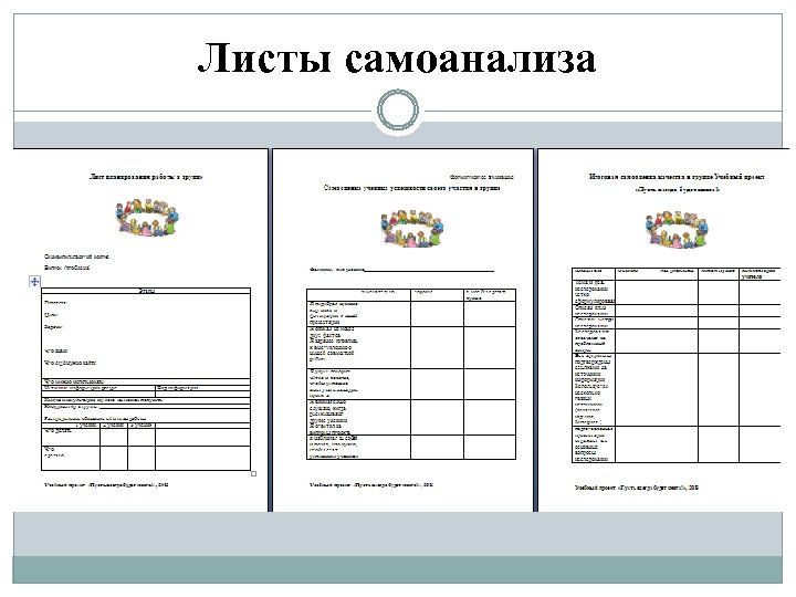 Листы самоанализа 