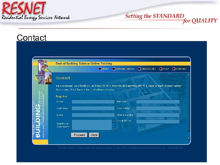 RESNET Contact 