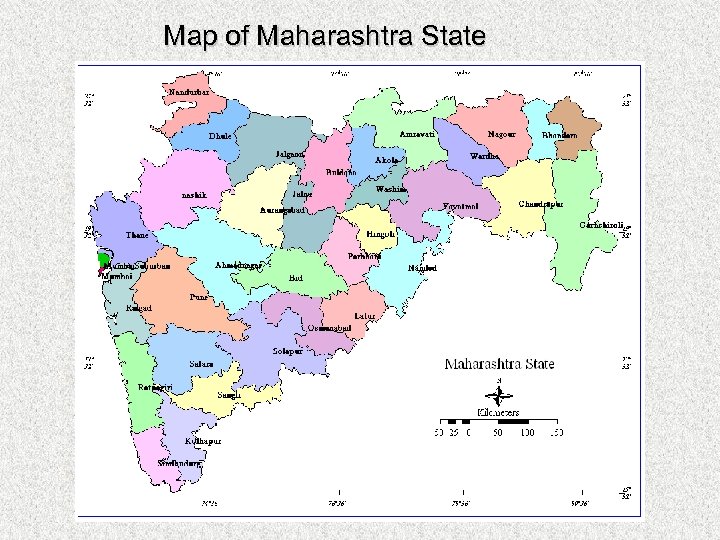 Map of Maharashtra State 