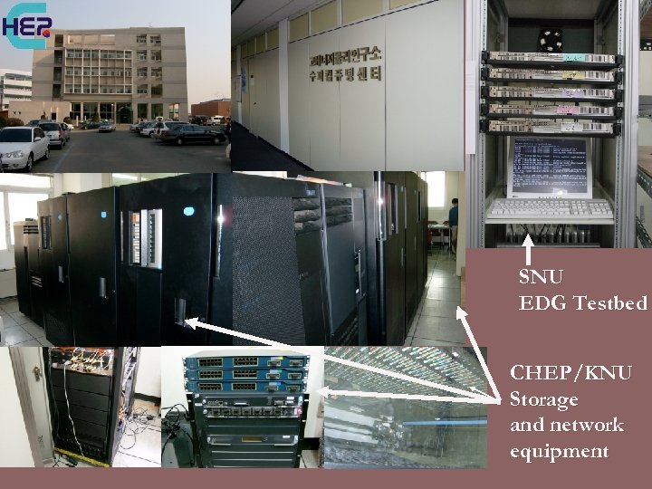 SNU EDG Testbed CHEP/KNU Storage and network equipment 