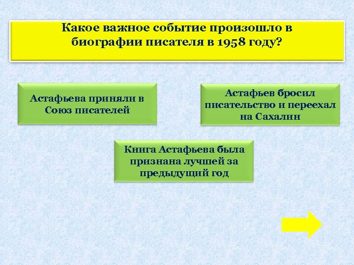 Какое важное событие произошло в биографии писателя в 1958 году? Астафьева приняли в Союз