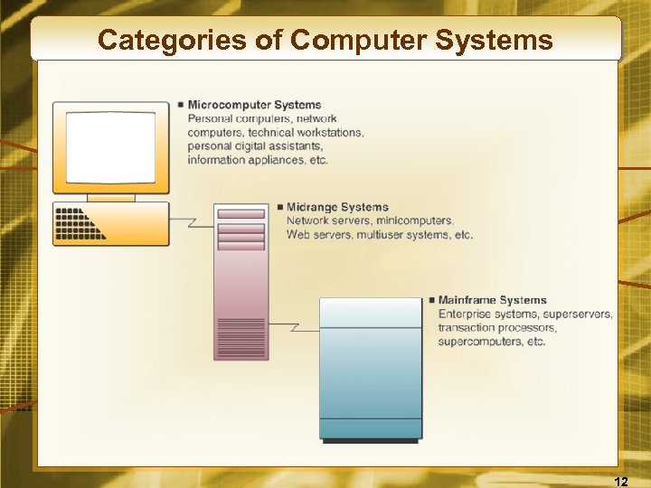 Categories of Computer Systems 12 
