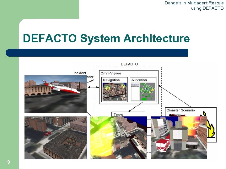 Dangers in Multiagent Rescue using DEFACTO System Architecture 9 