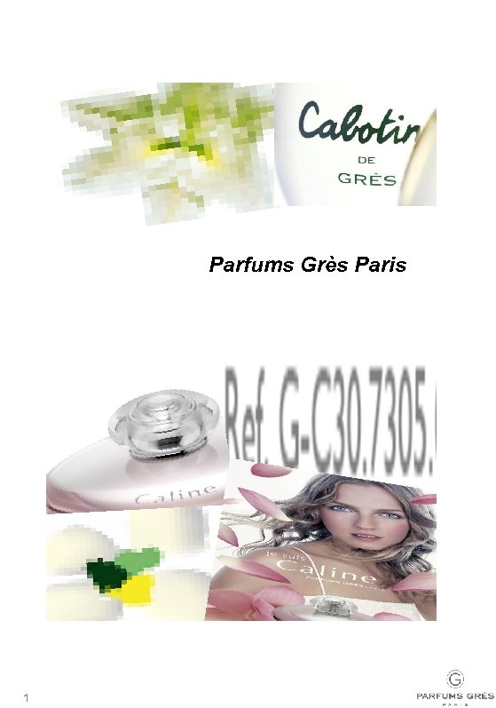 PARFUMS GRÈS – ИСТОРИЯ МАРКИ MARKETING BOOK 2009 Parfums Grès Paris 1 