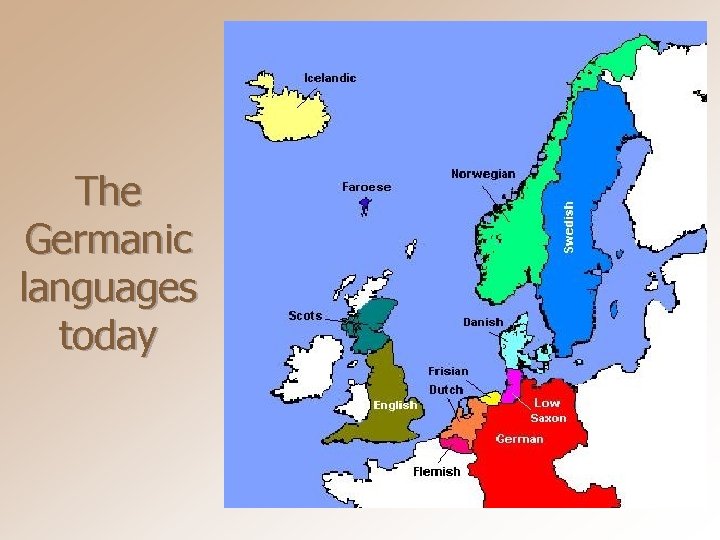 The Germanic languages today 