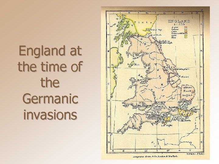 England at the time of the Germanic invasions 