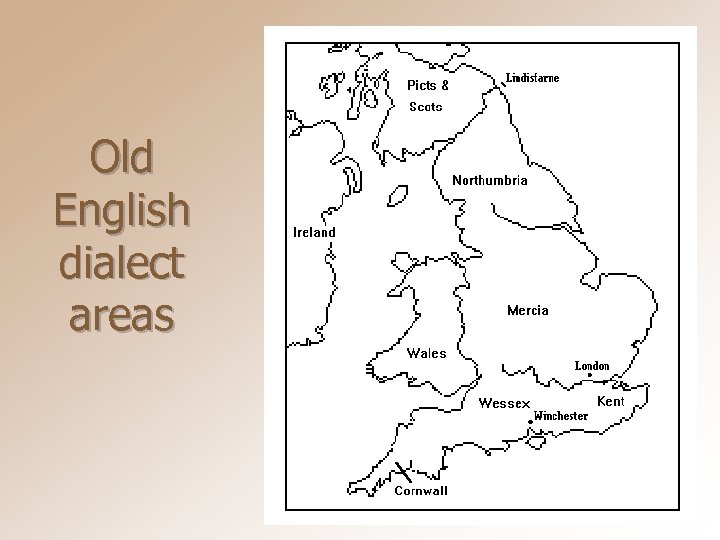 Old English dialect areas 