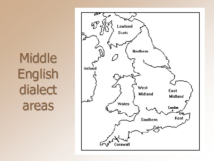 Middle English dialect areas 