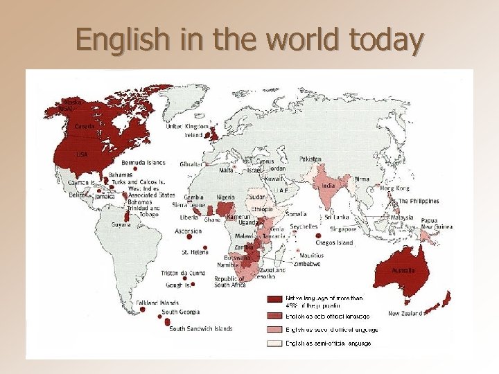 English in the world today 