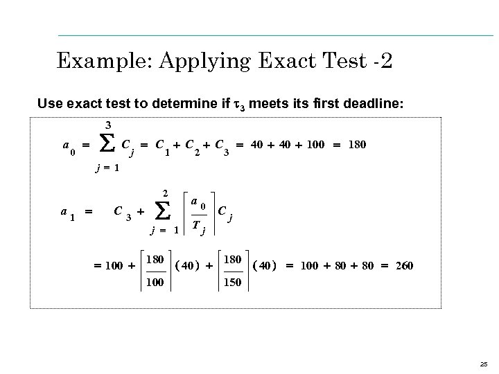 Example: Applying Exact Test -2 Use exact test to determine if t 3 meets