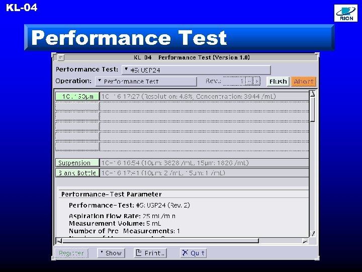 KL-04 Performance Test 