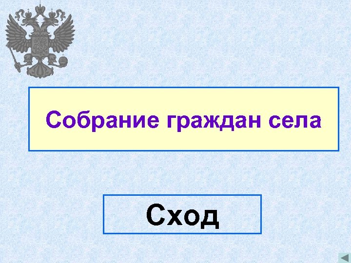Собрание граждан села Сход 