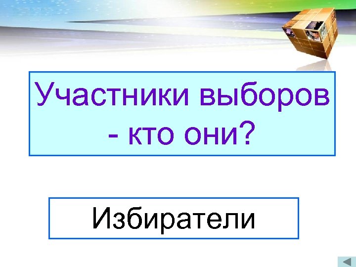 Участники выборов Когда была впервые принята - кто они? Конституция России? Избиратели В 1918