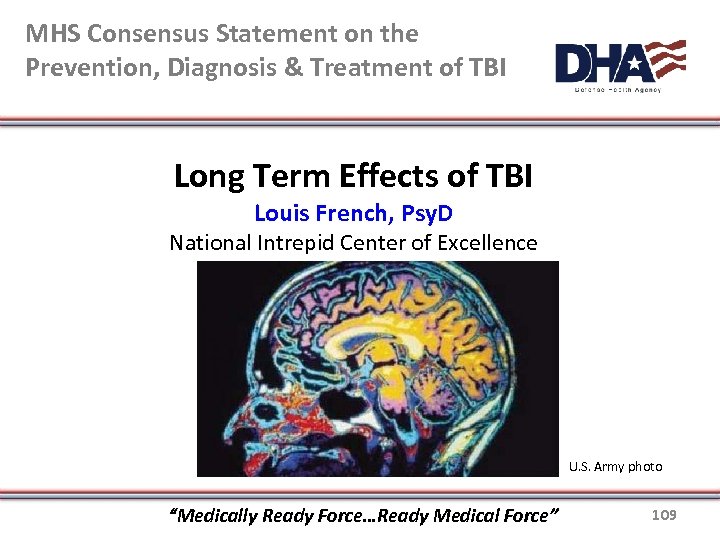 MHS Consensus Statement on the Prevention, Diagnosis & Treatment of TBI Long Term Effects