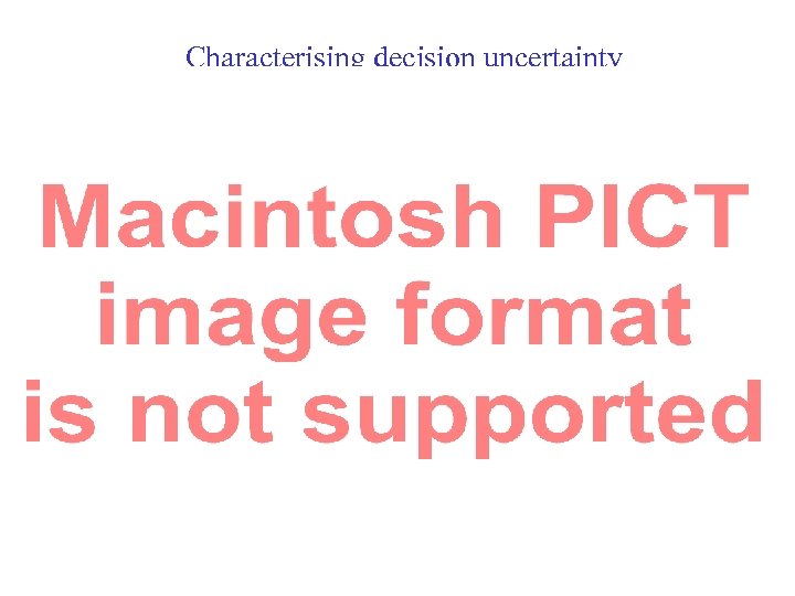 Characterising decision uncertainty 