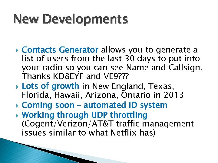 New Developments Contacts Generator allows you to generate a list of users from the