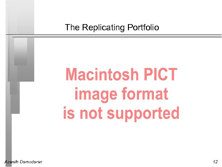 The Replicating Portfolio Aswath Damodaran 12 