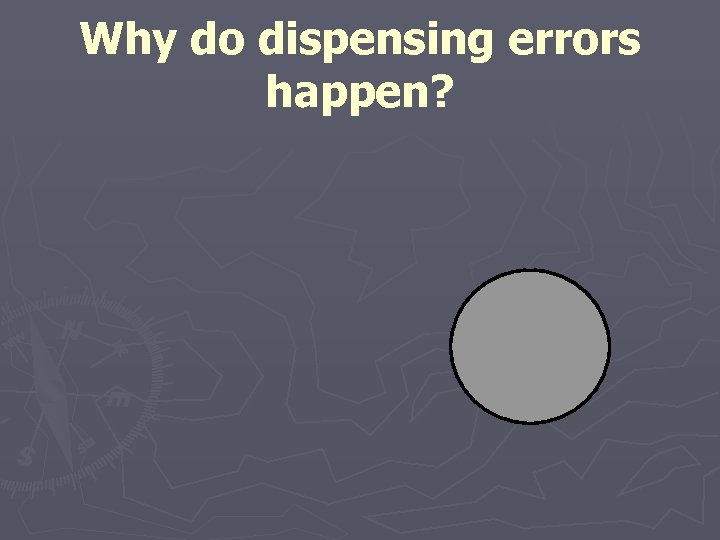 Why do dispensing errors happen? 