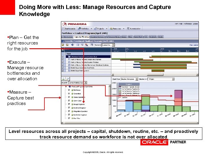 Doing More with Less: Manage Resources and Capture Knowledge • Plan – Get the