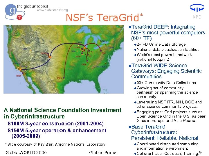 NSF’s Tera. Grid* l. Tera. Grid DEEP: Integrating NSF’s most powerful computers (60+ TF)
