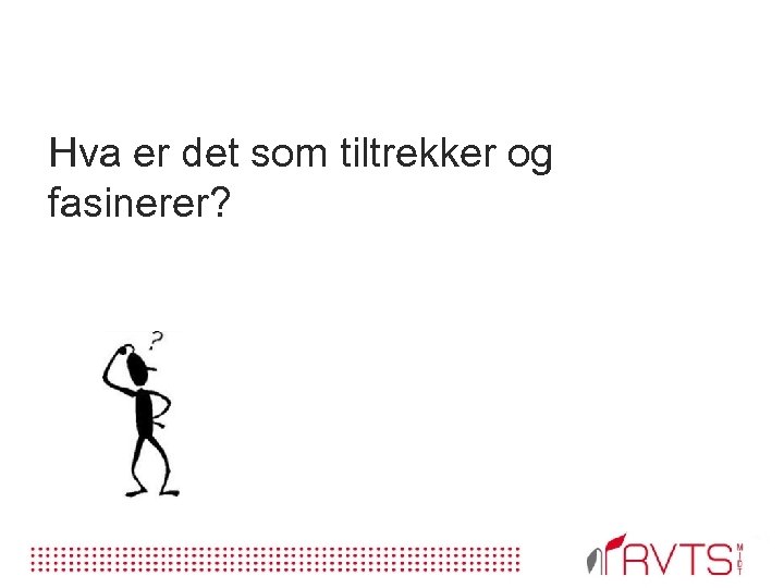 Hva er det som tiltrekker og fasinerer? 