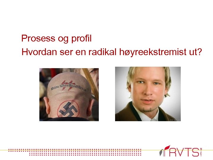 Prosess og profil Hvordan ser en radikal høyreekstremist ut? 