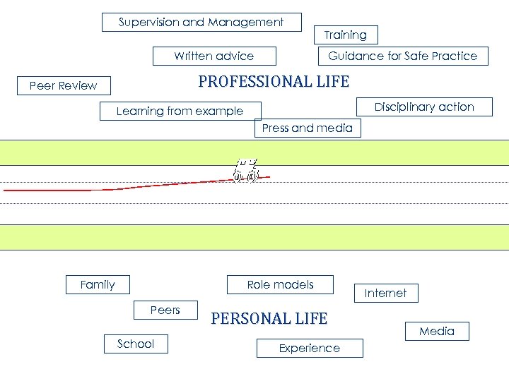 Supervision and Management Written advice Training Guidance for Safe Practice PROFESSIONAL LIFE Peer Review