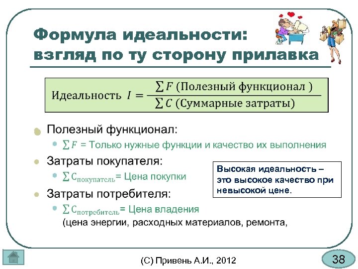 Формула идеальности: взгляд по ту сторону прилавка l Высокая идеальность – это высокое качество