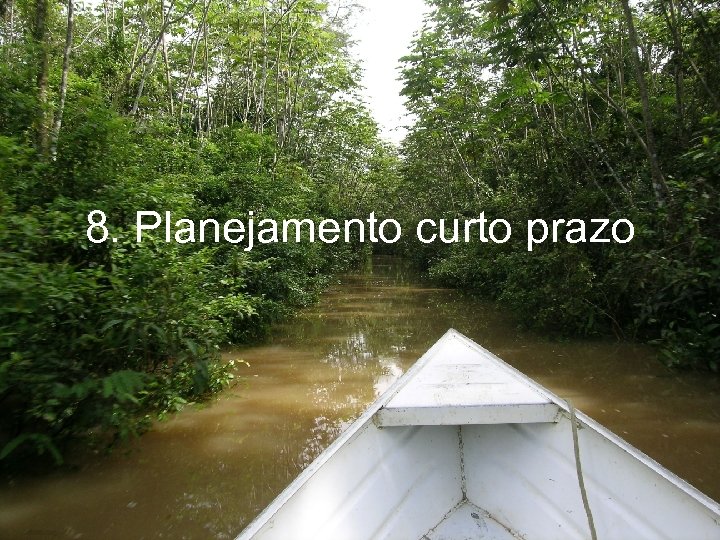 8. Planejamento curto prazo 