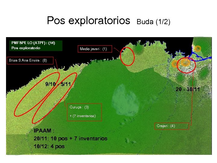 Pos exploratorios PMFSPE LO (ATPF) : (14) Pos exploratorio Buda (1/2) Medio javari :