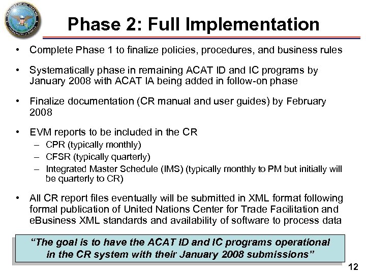Phase 2: Full Implementation • Complete Phase 1 to finalize policies, procedures, and business