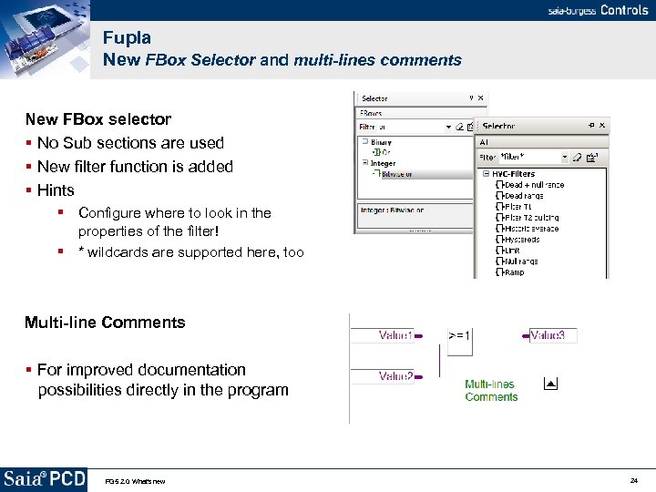 Fupla New FBox Selector and multi-lines comments New FBox selector No Sub sections are