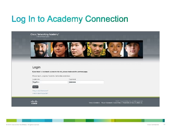 © 2010 Cisco and/or its affiliates. All rights reserved. Cisco Confidential 19 