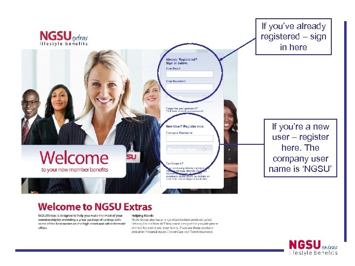 If you’ve already registered – sign in here If you’re a new user –