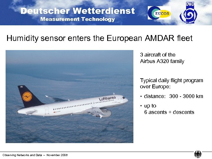 Deutscher Wetterdienst Measurement Technology Humidity sensor enters the European AMDAR fleet 3 aircraft of