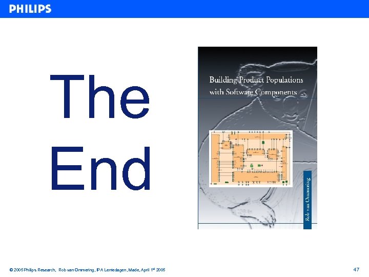 The End © 2005 Philips Research, Rob van Ommering, IPA Lentedagen, Made, April 1